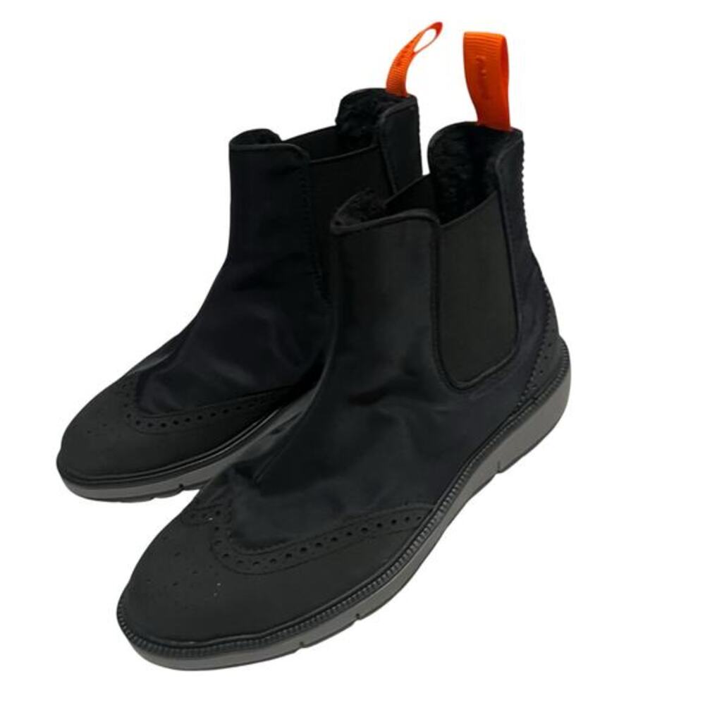 SWIMS Men’s Black & Gray Classic Chelsea Boot Mixed Media Ankle Boot Size 7